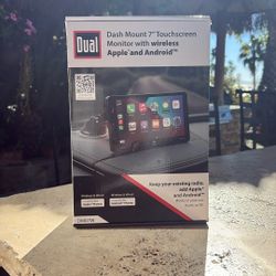 Dash mount 7 Inch Touch Screen Monitor W/ Wireless Apple And Android - Blue Tooth