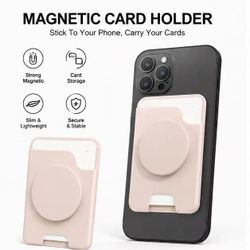 NEW MagSafe Magnetic Card Holder Wallet - Black