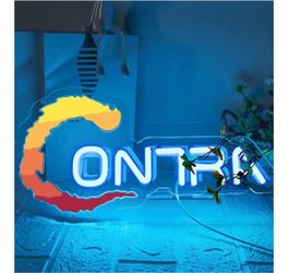 Classic  Contra Shooter Game Logo Neon Signs for Wall Decor Neon Lights for Bedroom Led Signs Suitable for Dormitory Man Cave Christmas Gift
