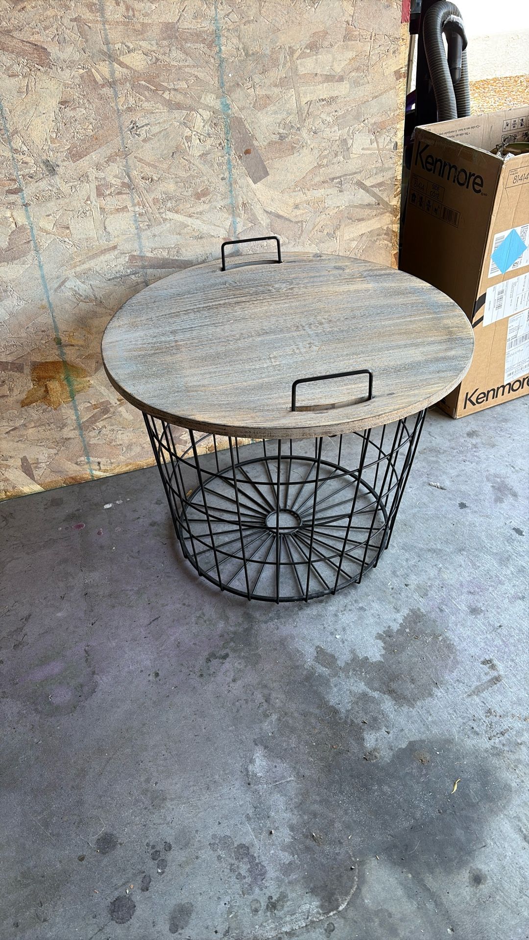 Wooden Cage End Tables