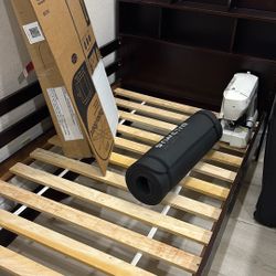 dark Chocolate, Twin Bed With Slats