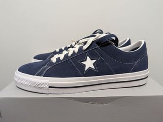 Converse One Star Pro Ox Navy Blue White Black Men's Size 10 A04154C Low Top New