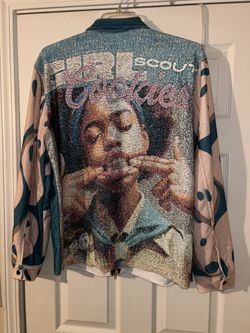 Girl Scout Cookies" handmade tapestry jacket women’s XL men’s L