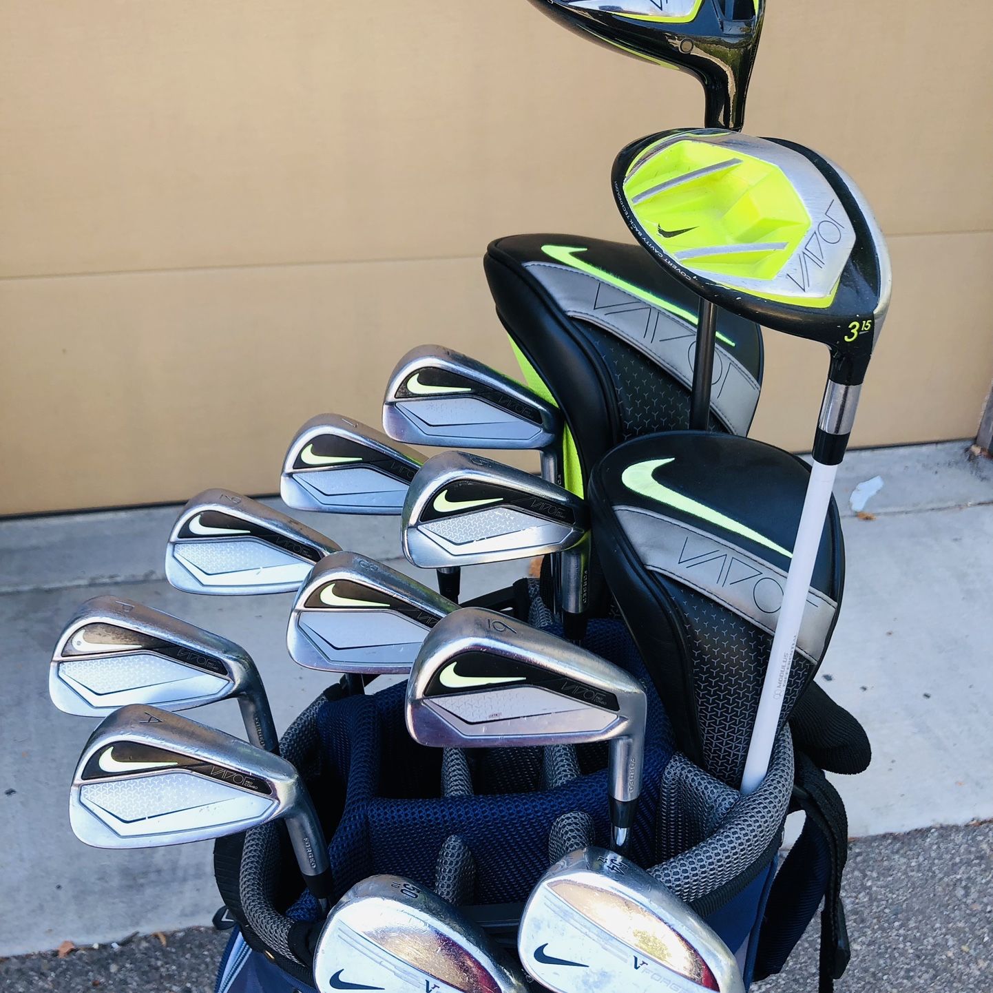 Nike Vapor Pro Combo Iron Set 4-PW, AW With Steel Shafts RARE