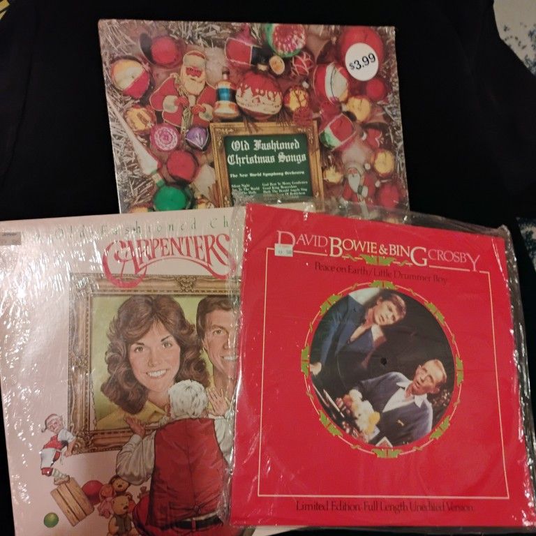 Christmas Vinyl Records ( 3 Piece Lot)