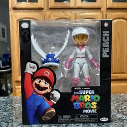 Nintendo The Super Mario Bros. Movie Peach Action Figure.  Brand new factory sealed.  Smoke free home 