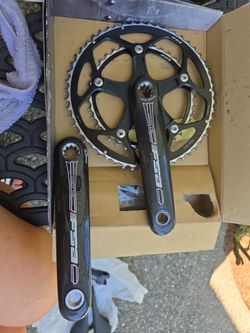 FSA Carbon Pro Carbon Fiber Road Crankset – 170mm – 53/39 – Almost New