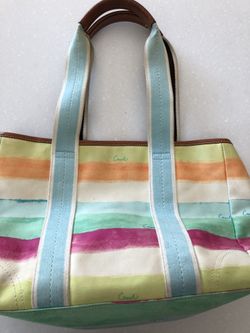 Coach purse small beach bag style
