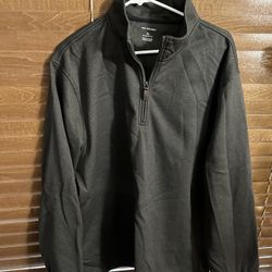 Van Heusen Flex 100% Polyester 1/4 Zip Sweater 