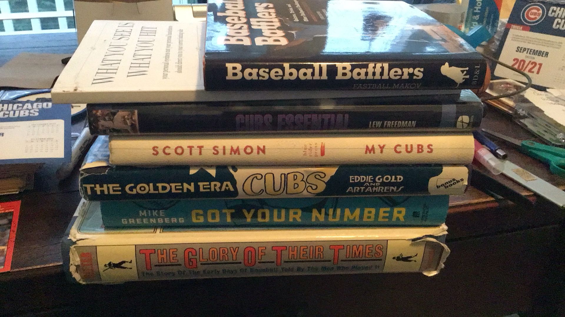 Baseball Books Lot Chicago Cubs