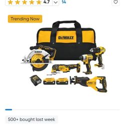 Dewalt Dck530p2 5 Tool Combo Kit ~ Brand New