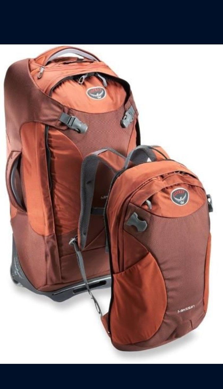 Excellent Condition Osprey Meridian Wheeled Convertible Luggage 28