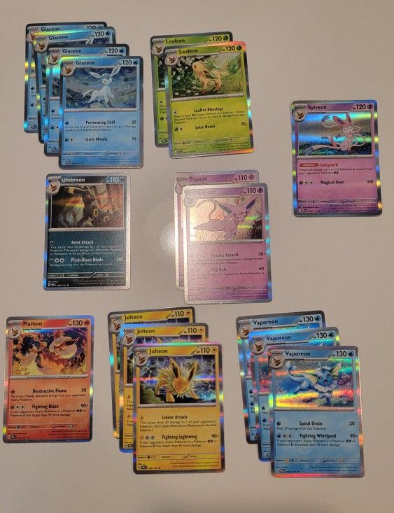 Pokemon Prismatic Evolutions Holos Lot