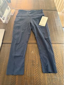 NWT Lululemon Fast and Free High-Rise Crop 19" - Size 4 True Navy