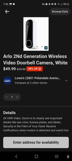 Security door lock and doorbell cams