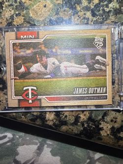 James Outman 2026 Topps series 2 wood insert card /25