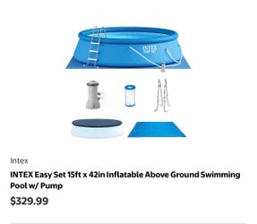 Intex Easy Set 15ft x 42in Inflatable Pool w/ Pump