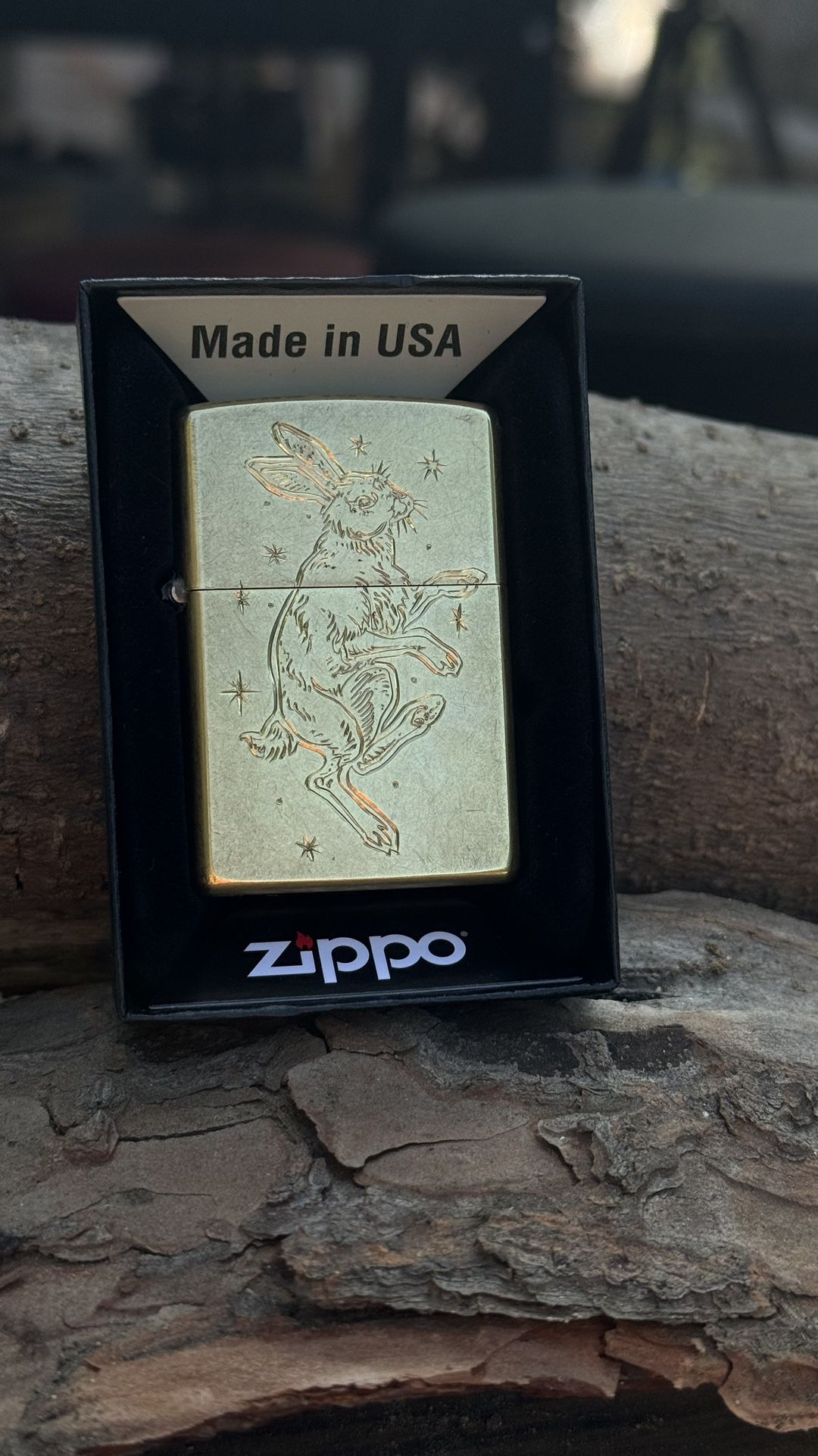 Hand Engraved Zippo Street Brass Lighter