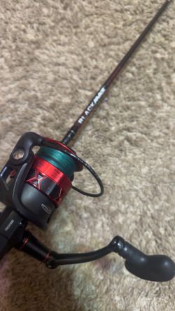 abu garcia black max rod with reel
