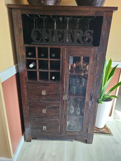 Solid Wood bar Cabinet