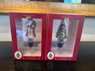 Two Spode Wine Toppers