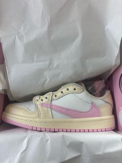 Jordan 1 Low x Travis Scott “Muslin Shy Pink” PS Size 11C
