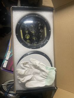 7 Inch Led Headlights for J33p Wrglr JK/TJ/LJ 1, 150W DOT Approved 500% Brighter Round LED Headlight with DRL, H4 H13 Adapter 2PCS (Black)