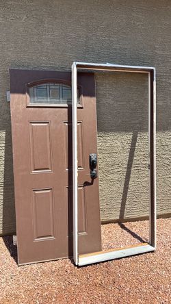 Entry door laminate swing in left