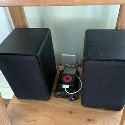 Micca MB42X Speakers W/ SMSL Amp