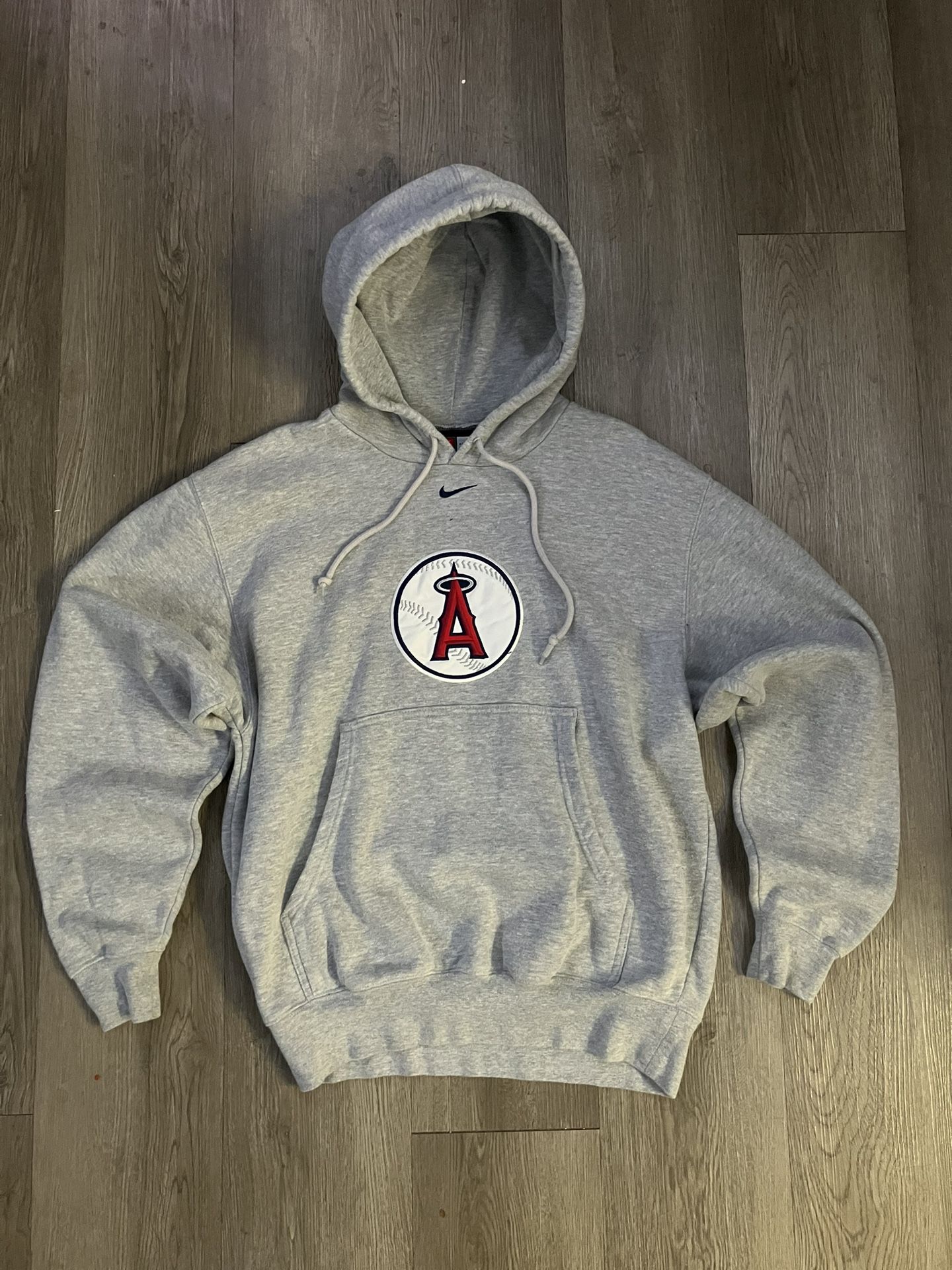 Vintage 00’s Nike Center Swoosh MLB Angels Hoodie Men’s S