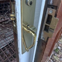 Baldwin Brass Mortise Lock And Handle With Key