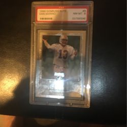 1996 Donruss Elite Rare Dan Marino Near Mint 8 Graded