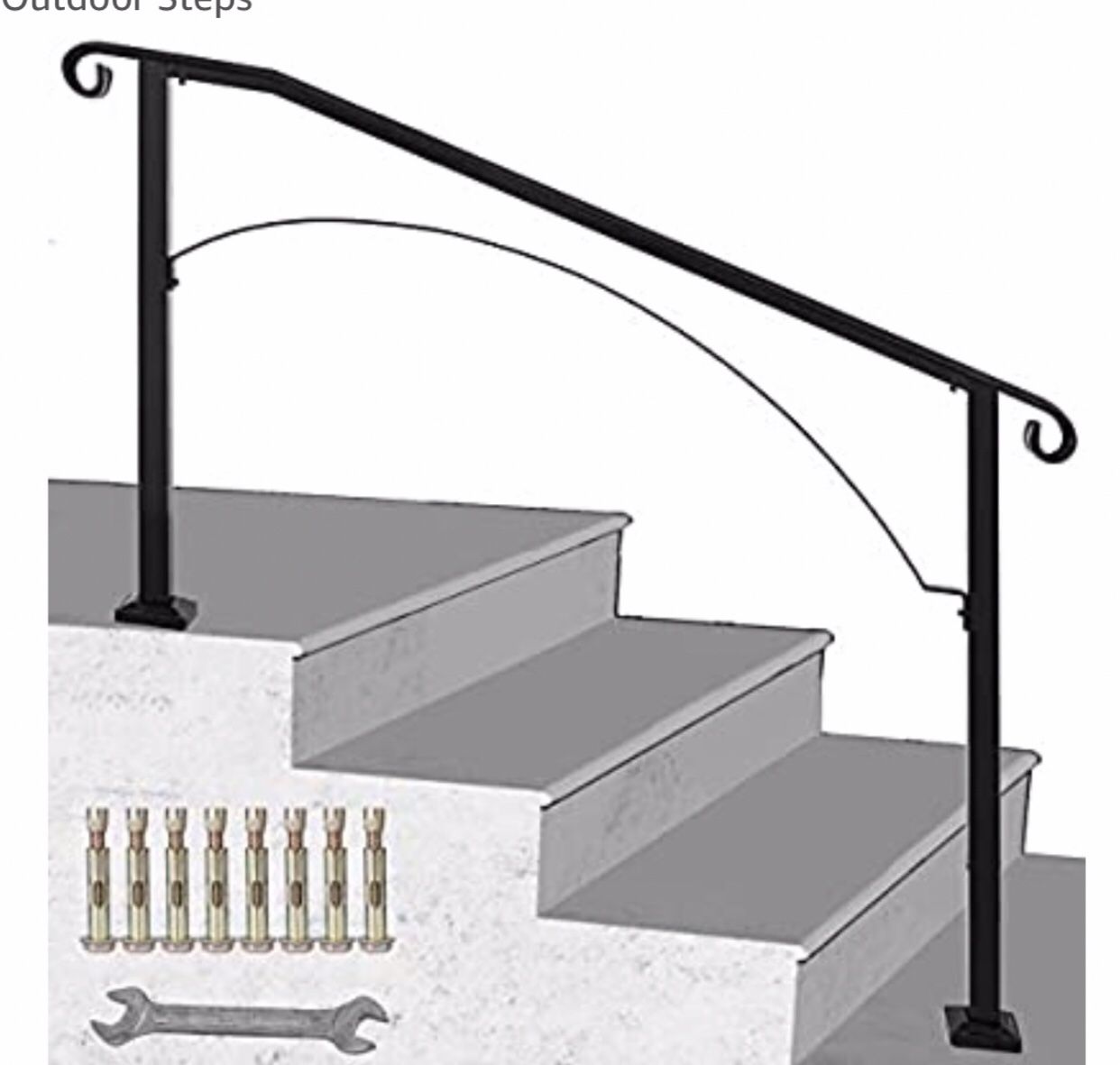 Wrought iron handrail/guardrail