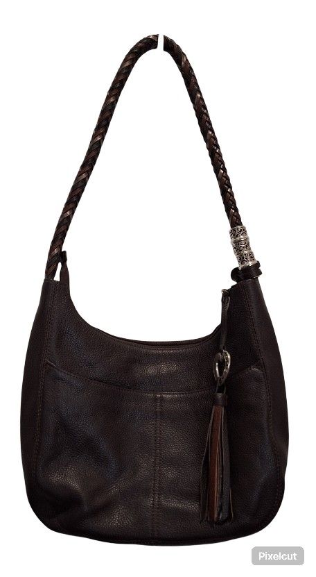 Brown Brighton Leather Shoulder Bag