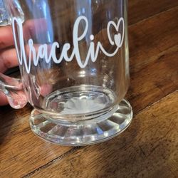Custom Name Glass Mugs