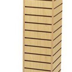 New $150 Cube Rack Holder Tower Spin Wood Color