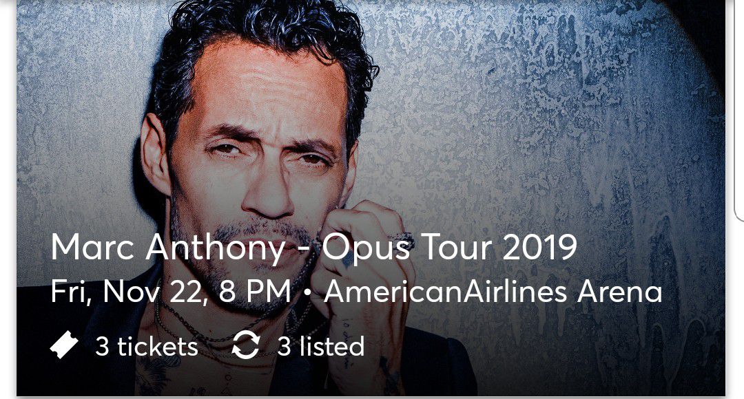 Marc Anthony Concert tickets