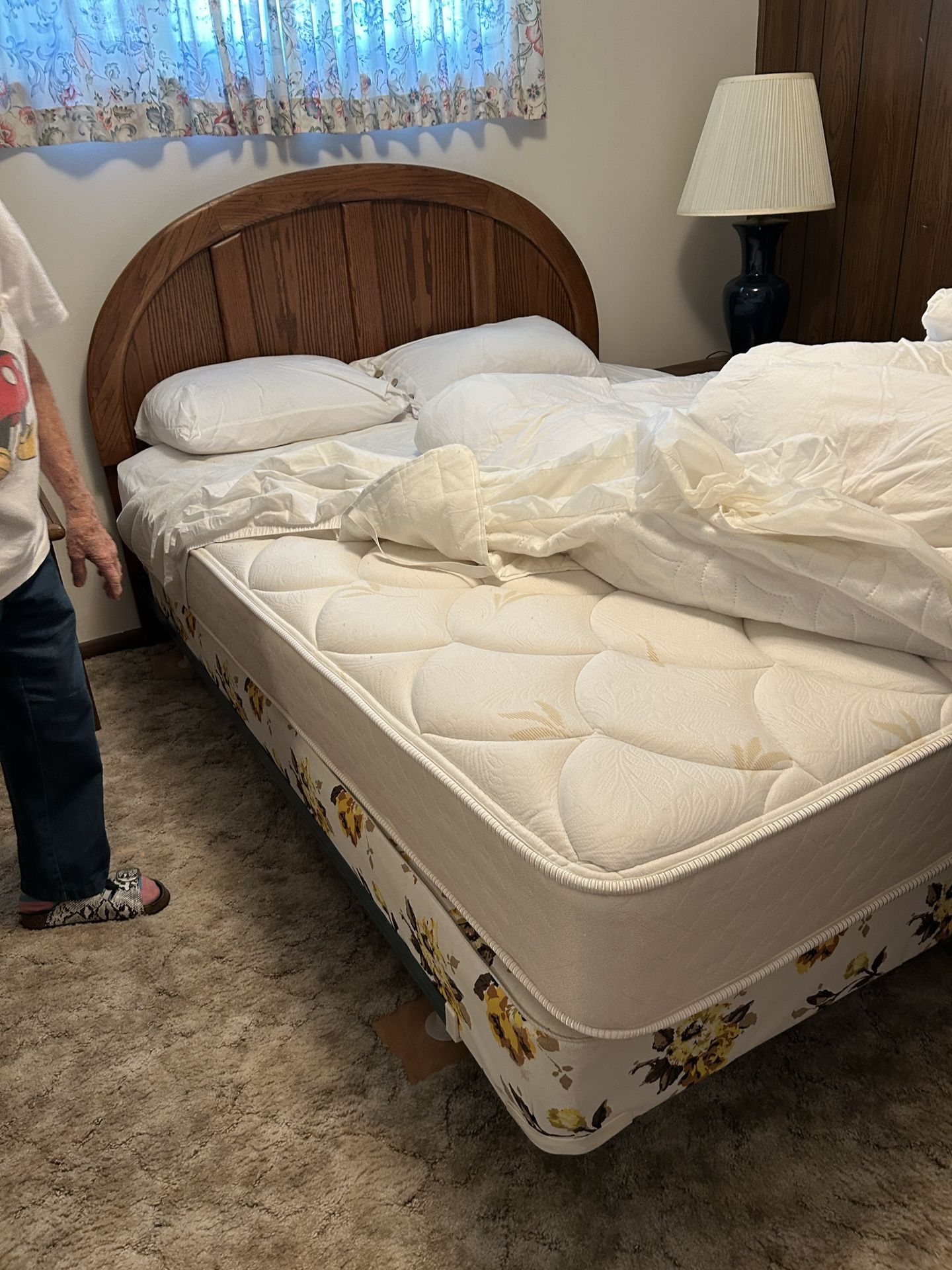 Queen Mattress, Box Springs and Frame