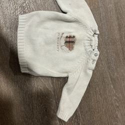 Burberry Baby Light Blue Knitted Sweater 