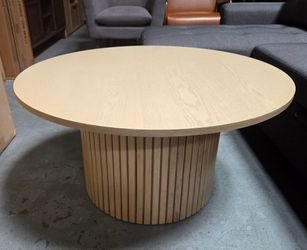 Fluted base coffee table