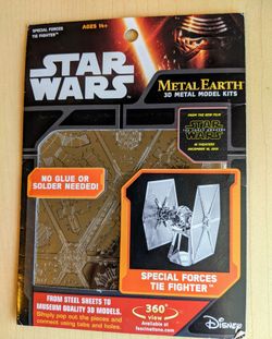 Star Wars Tie Fighter 3D Metal Model