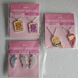 3 Girls Friendship Necklaces