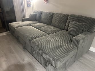 Brand New Super Plush Comfy Pullout Sectional 