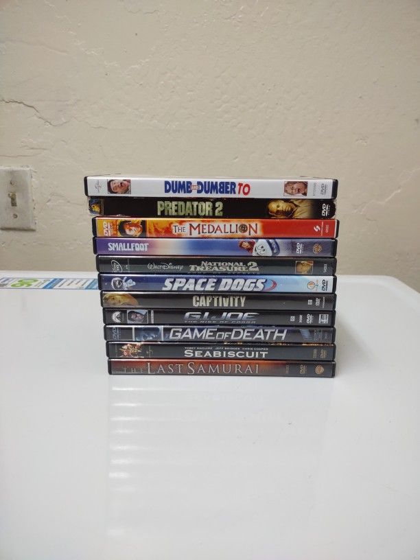 11 DVD Tapes 1.00$ Each