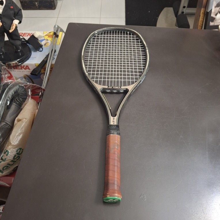 Rare Yonex Rexboron R-27 Strung Tennis Racket Made In Japan, Designed For Advanced Players