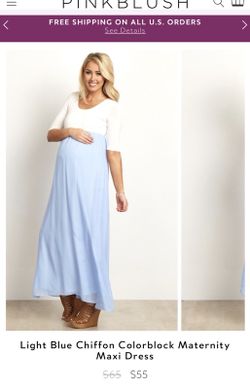 1x Maternity Chiffon block Dress
