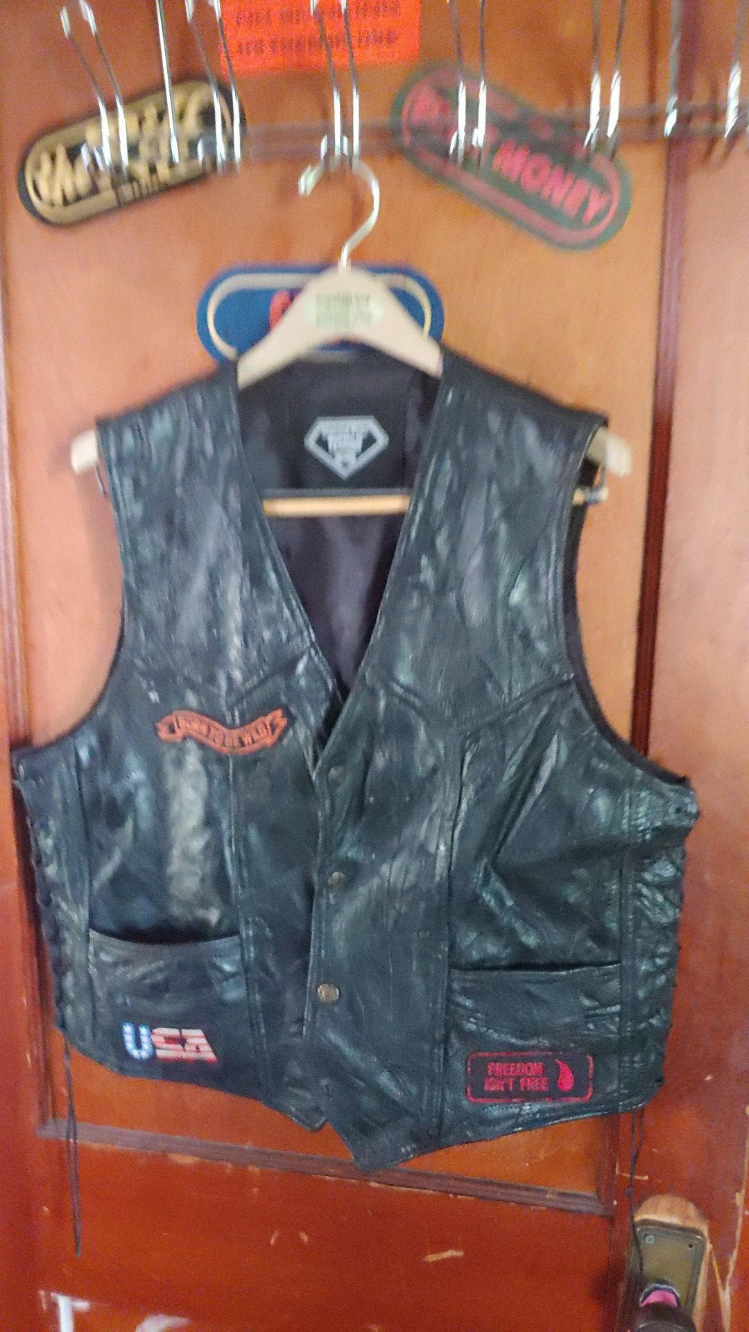 Motorcycle club vest size med to large