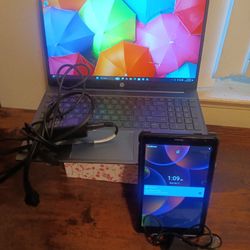 HP Ryzen 5 Laptop + Android Tablet Bundle – Ready to Use!