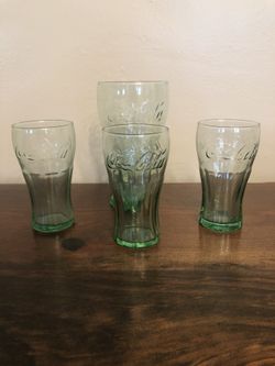 Coke a cola juice glasses