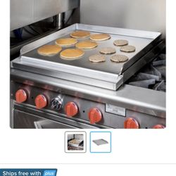 4" x 27" x 4" Add-On 4 Burner Griddle Top